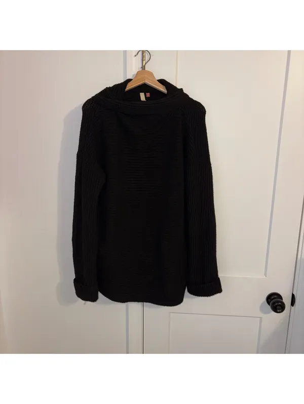 Pilcro By Anthropologie $158 Woman’s S Oversized Black Knit Pullover Sweater - Image 2