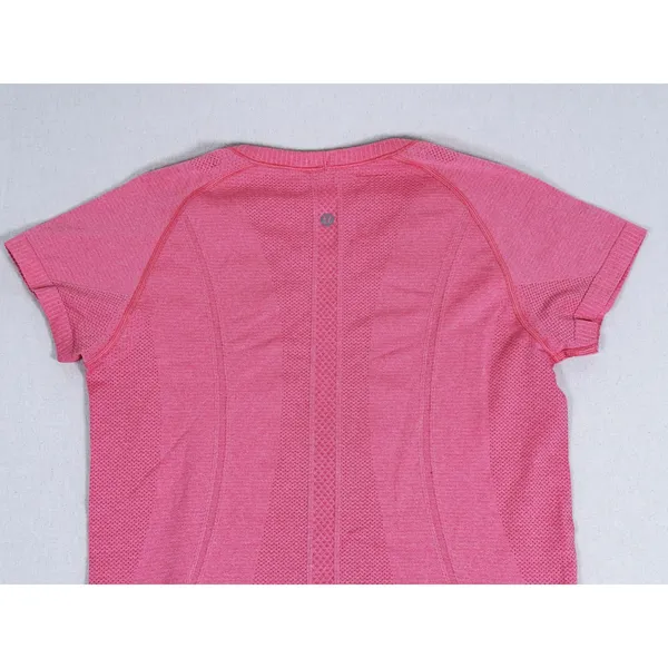 Lululemon Swiftly Tech Short Sleeve Shirt Size 8 Pink Running Workout Fitness - Image 6