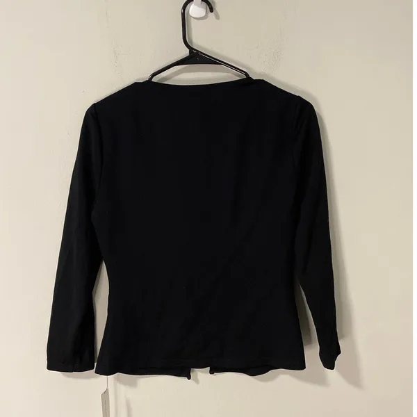 New Reformation Owen Knit Top, Black, Size XS - Image 3
