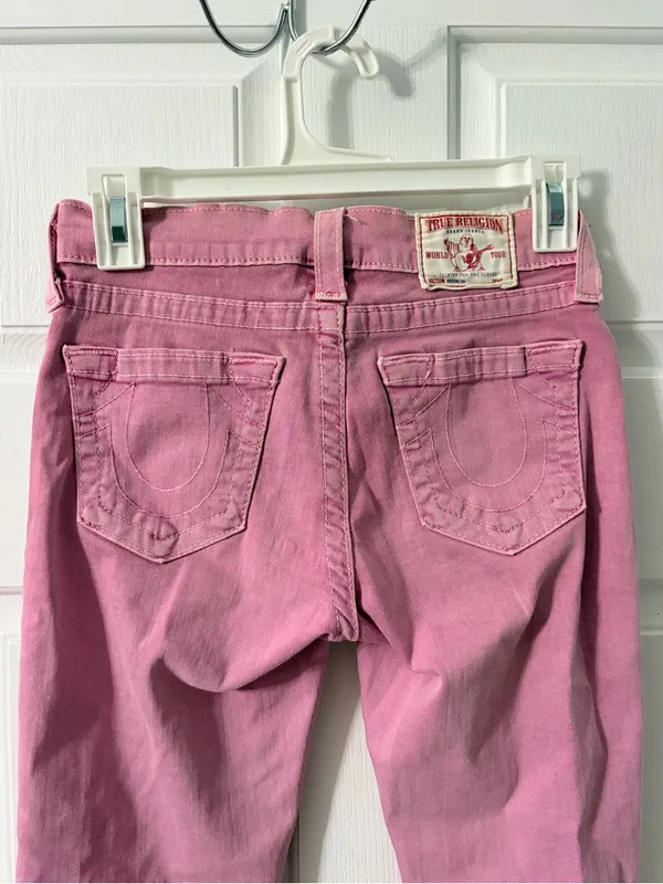 True Religion Pink Skinny Jeans - Image 5
