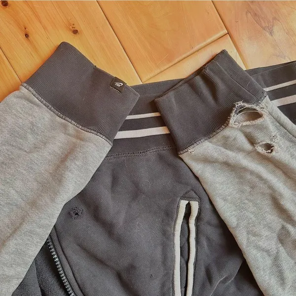 Vintage Y2K Nike Cotton Distressed Hooded Zip-Up Jacket - Image 5