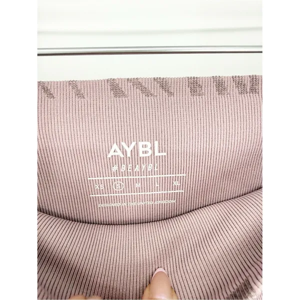 AYBL‎ Animal Print Seamless Bike Shorts Women's S Purple Activewear - Image 7