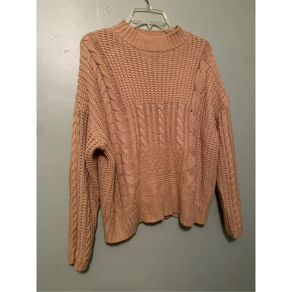 Time And Tru Mock Neck Knit Sweater Size XL - Image 5