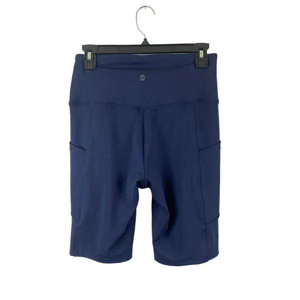 Balance Collection Women's Navy Blue Workout Shorts - Image 2
