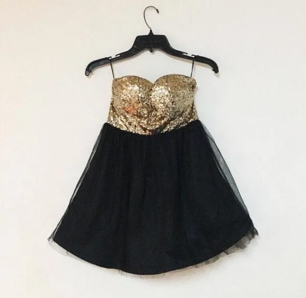 Strapless Sequin Gauze Organza Dress Multiple - Image 3
