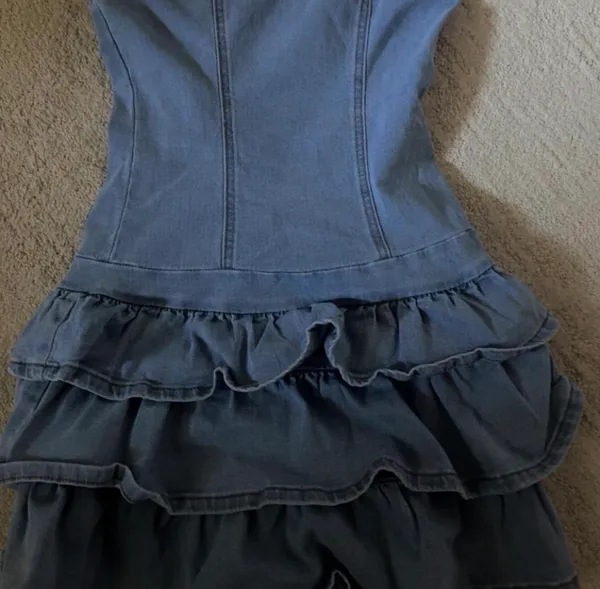 Denim Dress Blue - Image 2