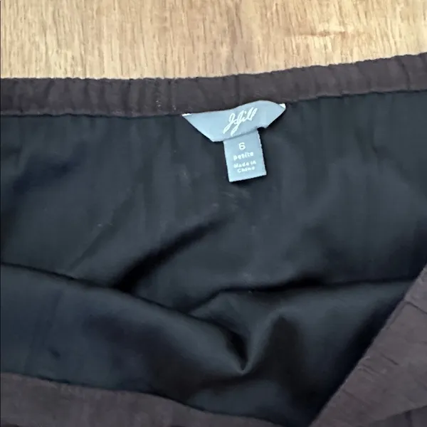 J. Jill Textured Faux-Suede Brown Midi‎ Skirt - Image 2