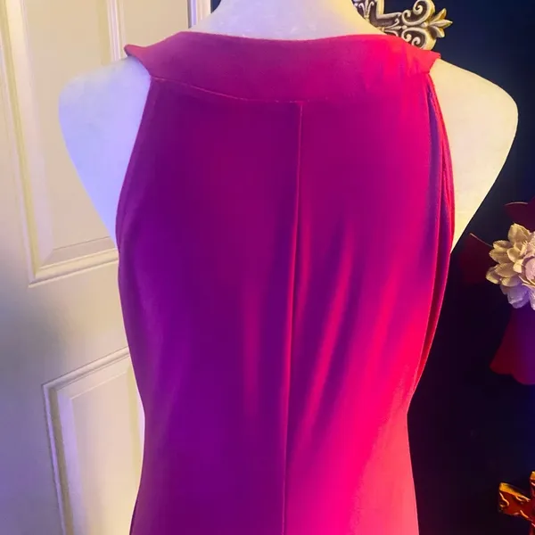 Tiana B Fuschia Halter Gown - Image 4