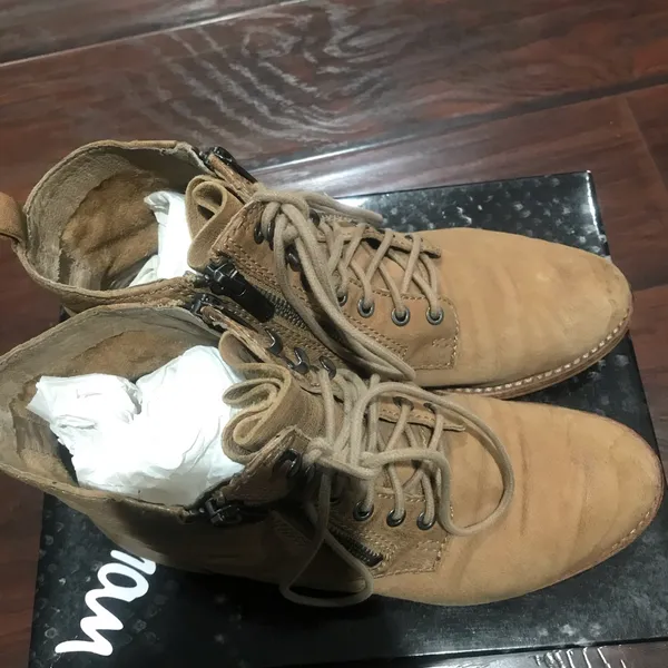 Sam Edelman combat  Leather Boots Size 6 - Image 6