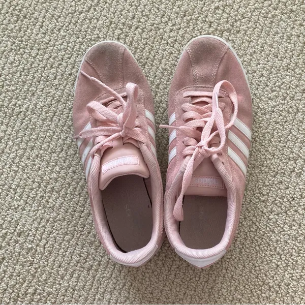 Adidas Women's Neo Courtset Sneakers Dusty Pink White Soft Size 7.5 Fashion EUC - Image 10