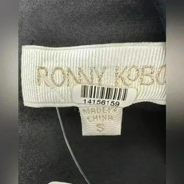 Ronny Kobo $498 LBD Mini Black Dress Punk Rock Festival Long Sleeve‎ Cocktail - Image 5