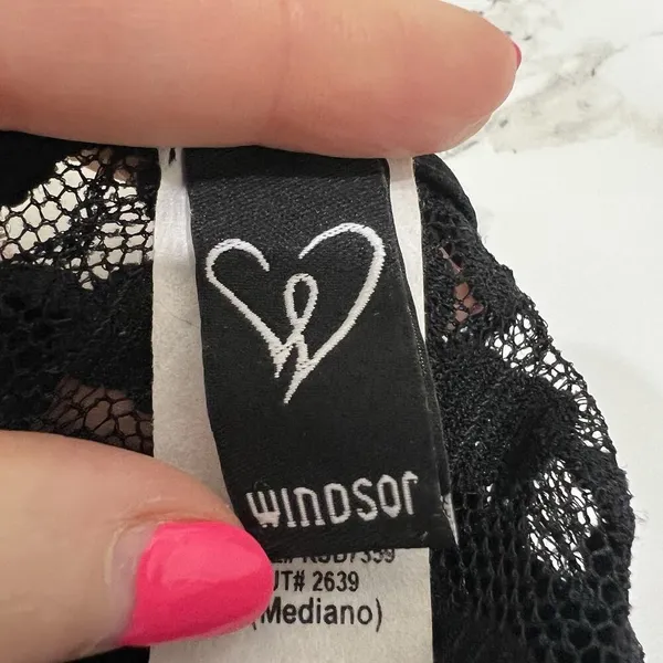 Windsor M Medium Dress Bodycon Black Lace Whimsygoth Fairy Coquette Sexy Stretch - Image 11