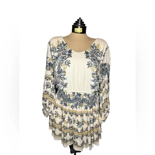 Free People‎ Moonlight Drive Mini Peasant Dress Boho Women’s Small - Image 3