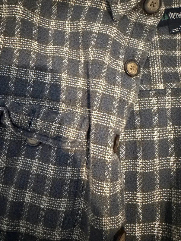Oversized Flannel Gray Size L - Image 3