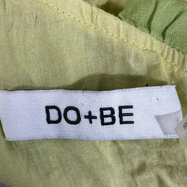 DO+BE One Shoulder Tiered Ruffle Mini Dress Lime Green Summer Boho Y18147 Size M - Image 5