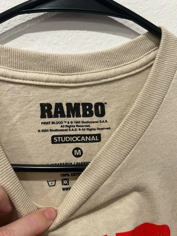 Rambo Graphic Beige T - Image 2