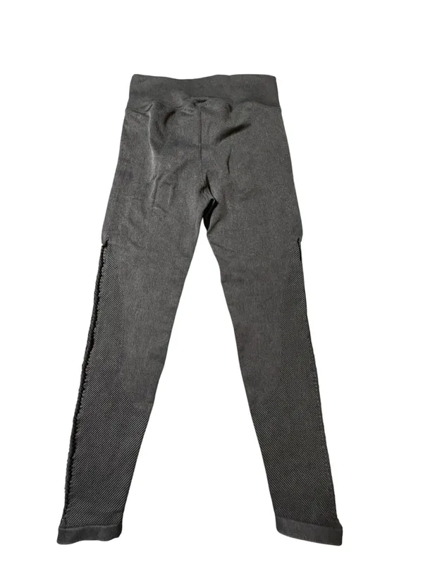 Aerie Offline Seamless Macrame Leggings Gray High Waisted Ribbed Yoga Pants M - Image 4