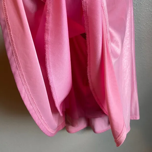 Lucy in the Sky Dress Pink Large Shimmer Sleeveless Tie Back Mini Homecoming - Image 7