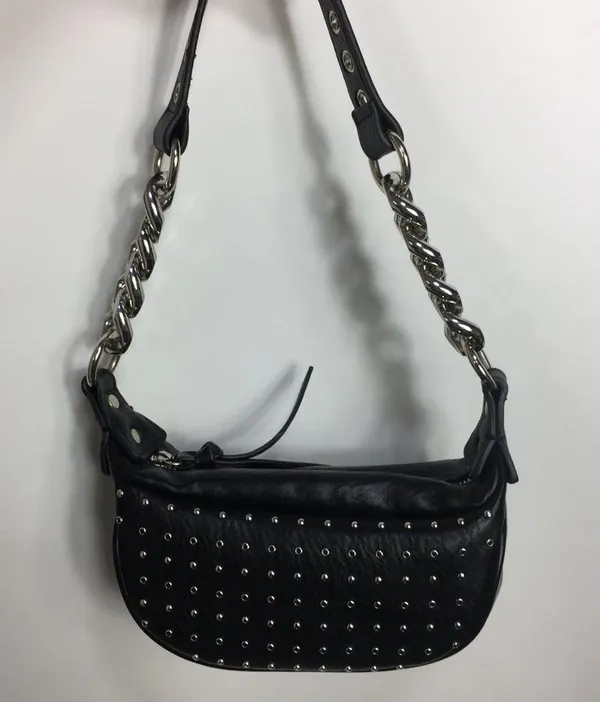 Urban Outfitters Studded Chain Strap Mini Bag Black - Image 4