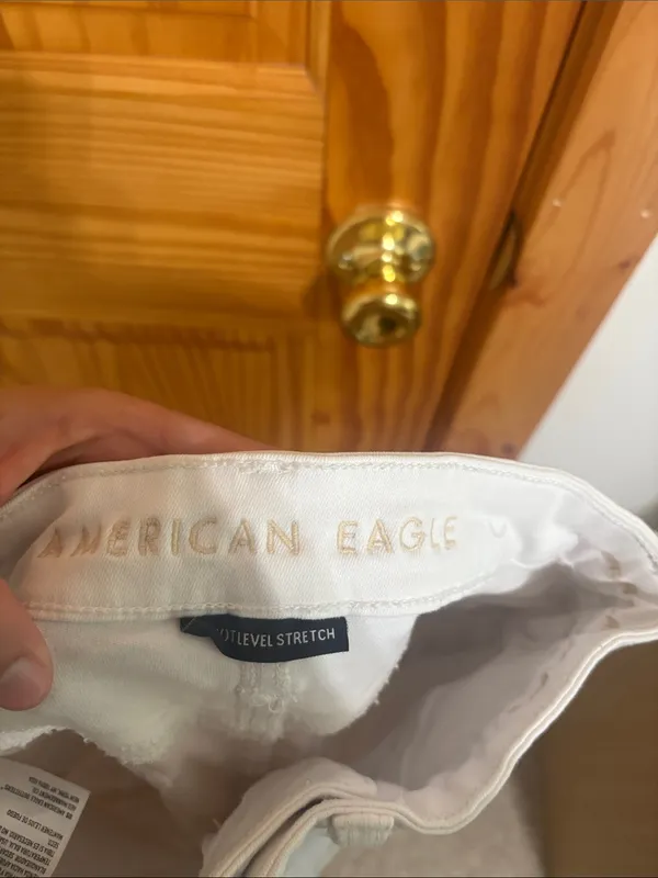 American Eagle Next Level Stretch Super High-Rise White Jegging Size 00 - Image 3