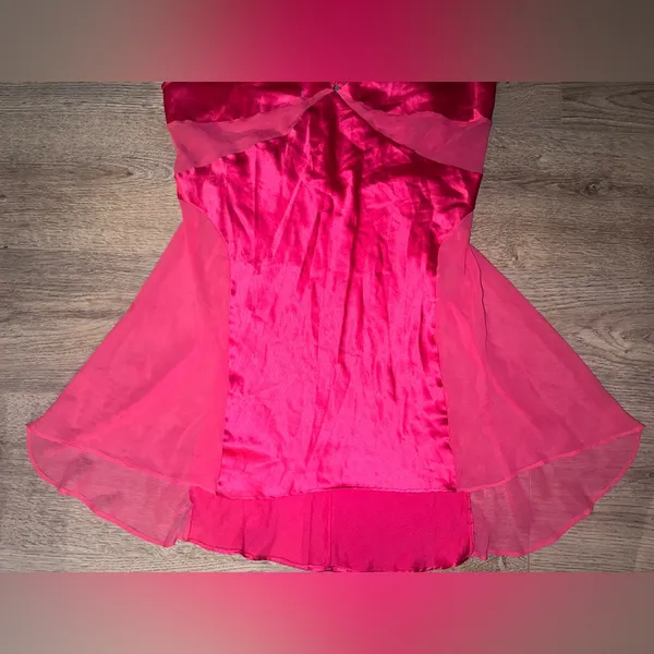 Victoria’s Secret RARE Sheer Pink Chemise Slip Dress L - Image 2