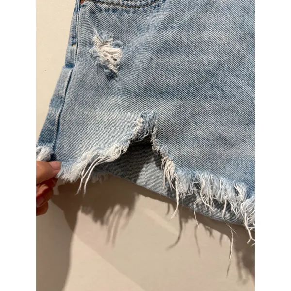 Agolde Vtg Cut Off Denim Shorts Women Size 26 Distressed Boho Festival - Image 5