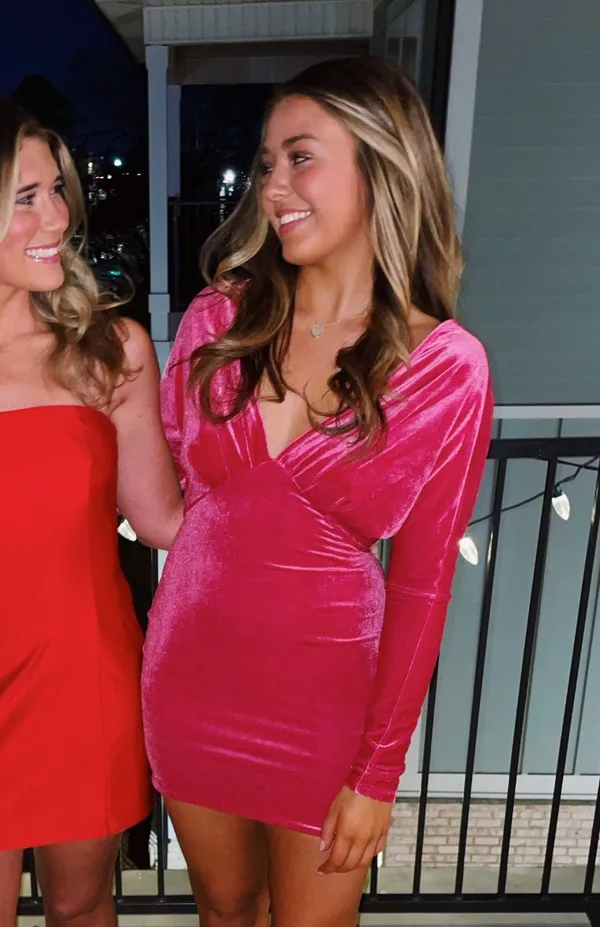 Revolve Super Down Dress Pink - Image 2