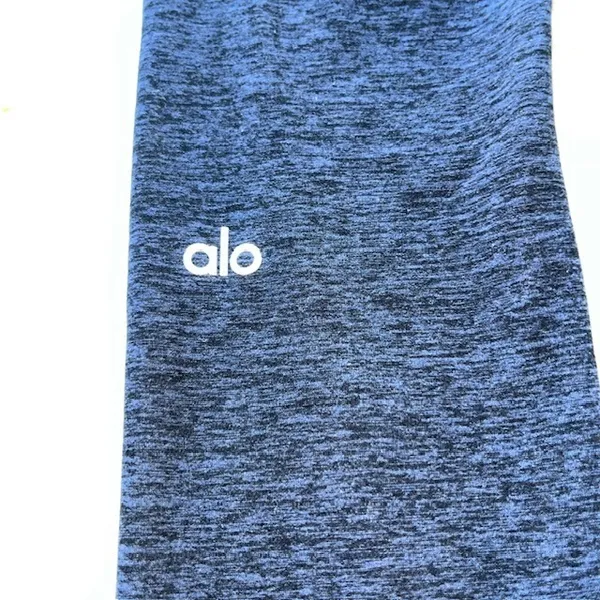 Alo‎ Yoga Alosoft Leggings Space Dye Heathered Navy Blue XS - Image 5