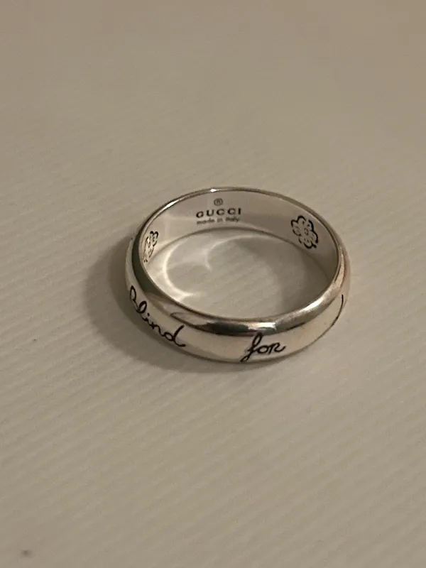 Gucci Blind for Love Ring Silver Ag 925 455247 - Image 6
