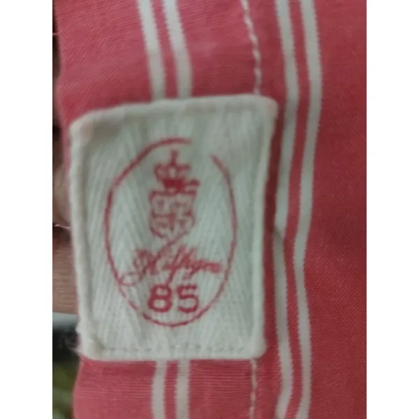 Tommy Hilfiger Red/White Striped Button Down Shirt M Classic Preppy Cherrygirl - Image 10