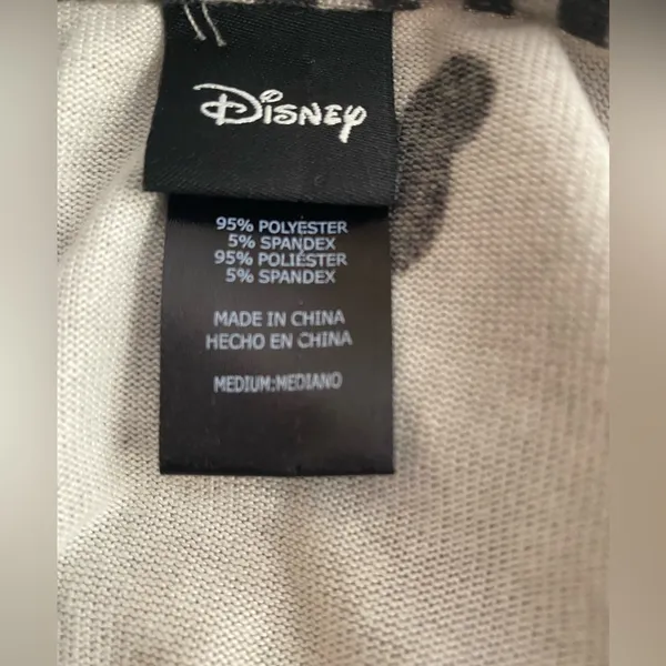 Disney Mickey Mouse women’s grey crewneck sweatshirt Sz M - Image 3