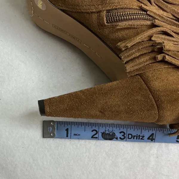 Vince Camuto Erichan Fringe Suede‎ Ankle Boots Brown Women 9M - Image 10