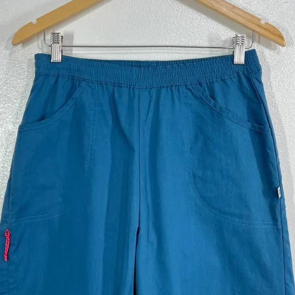 Mountain Equipment Women's 12 Blue Hiking Climbing Pants Regular Organic Cotton - Image 7