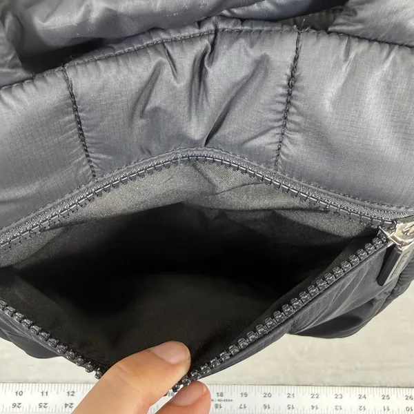 Lululemon Quilted Grid‎ Tote Bag Mini Black Puffer Crossbody Handbag LU9BETS - Image 10