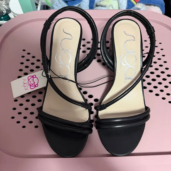 Sugar Block Black Heels Size 6.5 - Image 2