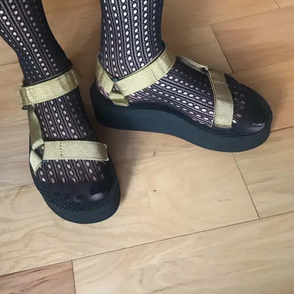 Teva Gold Platform Sandals - Image 5