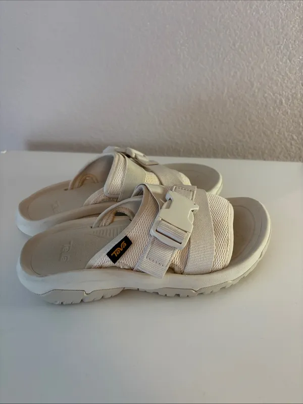 Teva Women’s Slides Sandals Hurricane Cream Beige Neutral Size 5 - Image 4