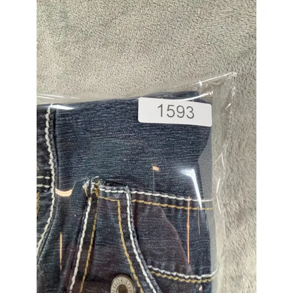 Bongo Dark Wash Bootcut Jeans Womens 11 Contrast Stitching Back Flap Pockets - Image 10