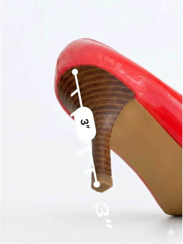 Women's Coach Zelda Red Patent Leather Heels Size 9.5 - Image 2