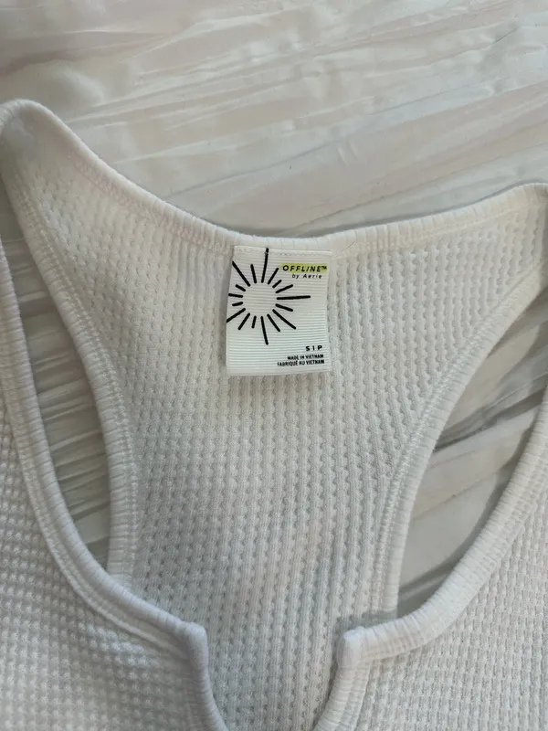 Aerie OFFLINE Waffle Knit Racerback Tank - Image 3