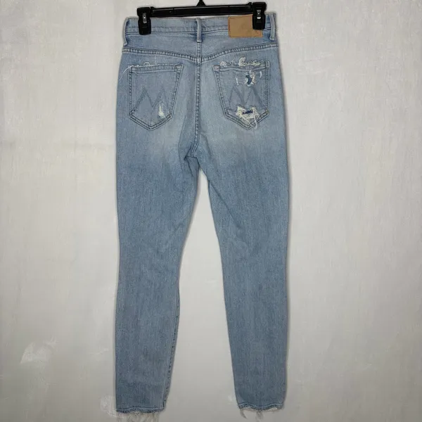 Mother X Miranda Kerr Easy Does It Ankle Skinny Jeans - Image 9