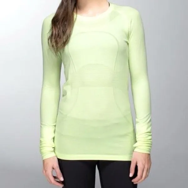 ✨Lululemon Citrus Swiftly Tech Long Sleeve Crew Sz 4 Top✨ - Image 3