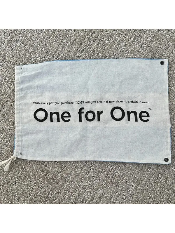 Toms Shoe Drawstring Dust Bag 9 x 14 - Image 3
