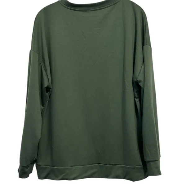 NWOT.. Graphic Tee With Humorous Quote Large Green - Image 2