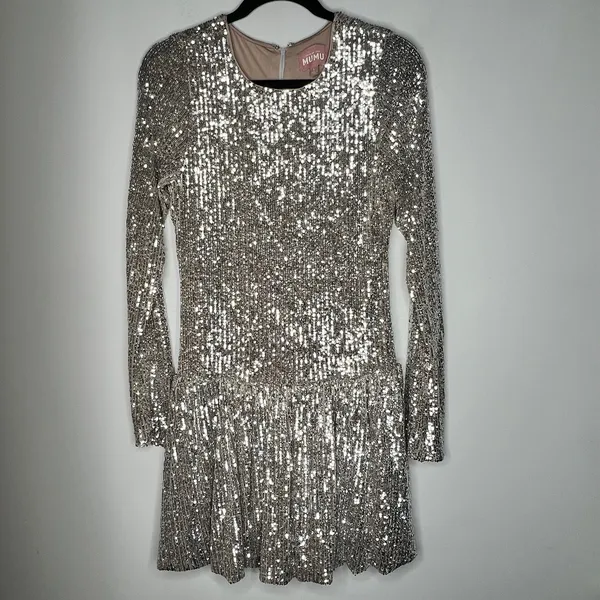 Show Me Your Mumu Zelda Sequin Mini Dress Size Large - Image 3