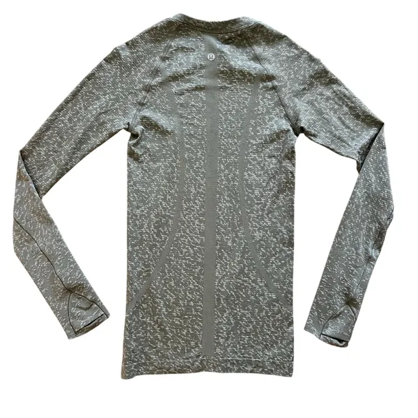 Lululemon Swiftly Tech Long Sleeve Shirt 2.0 Distorted Static Rover / White Opal - Image 2