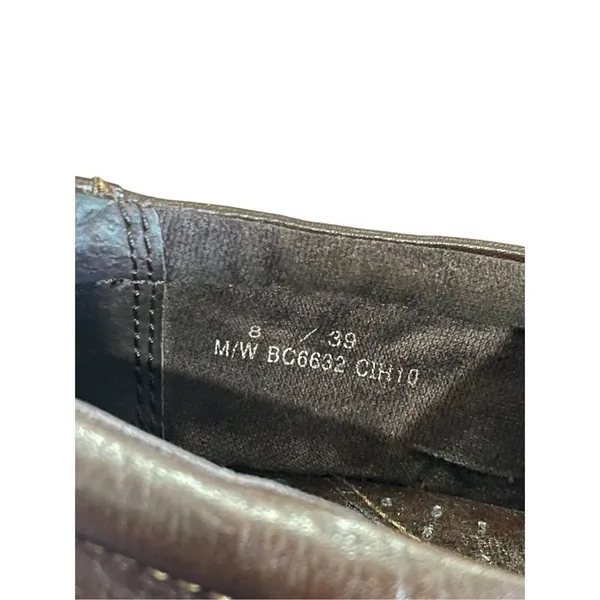 BOC dark brown leather‎ upper Peggy Clogs sz 8 - Image 5