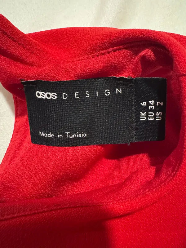 NWT ASOS Red Mini Dress - Image 4