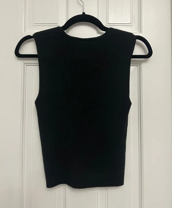 Knit Ribbed Tank Top - Image 3