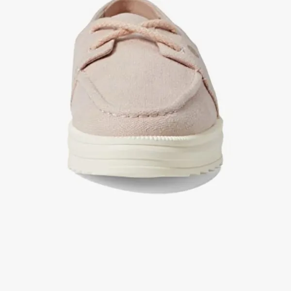 Sperry Women's Cruise Plushstep Slubby Linen Boat Sneaker Pink / Rose Dust Sz 7 - Image 3